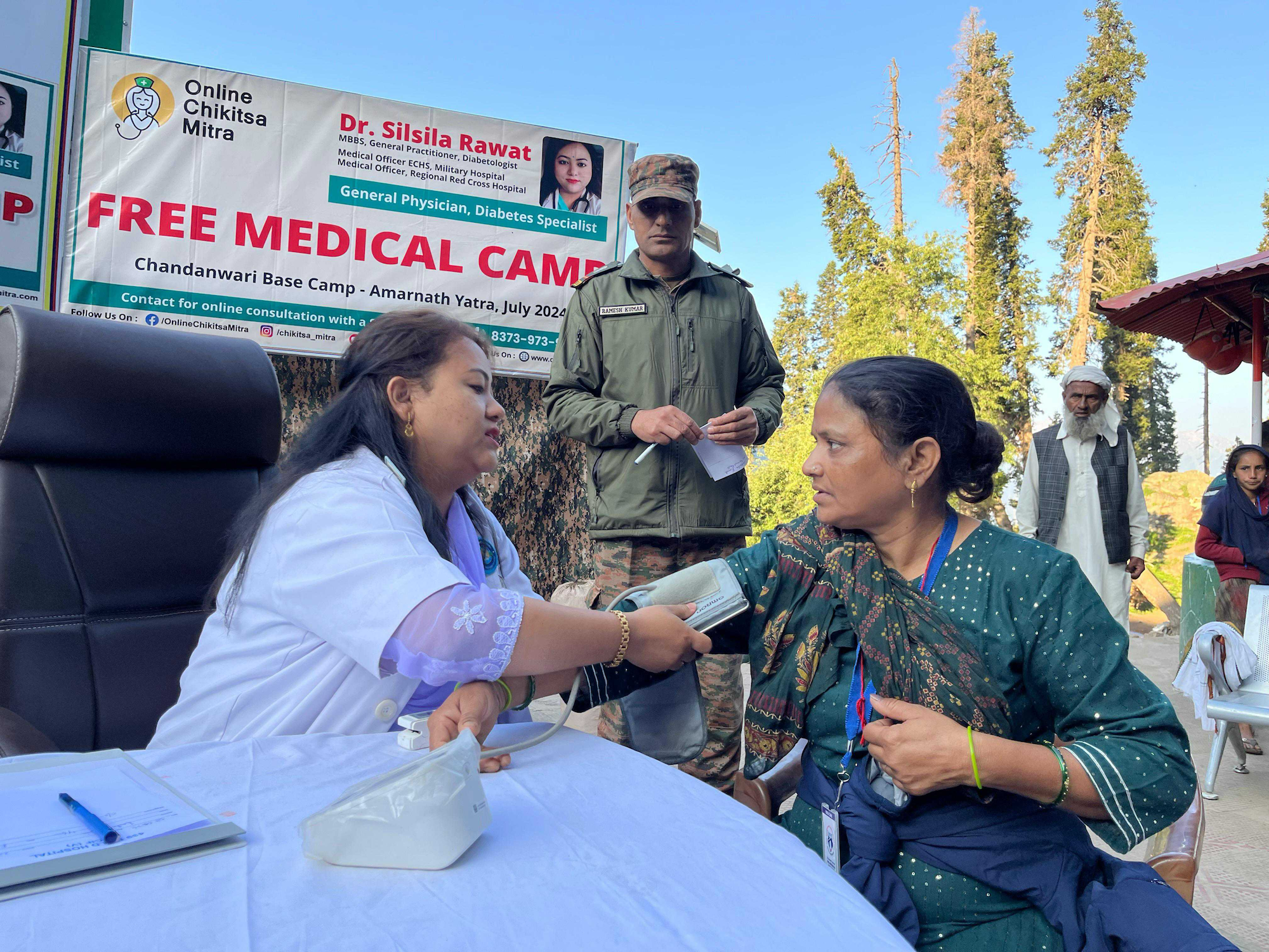 Online Chikitsa Mitra brings Free Health Camp to support Amarnath Pilgrims